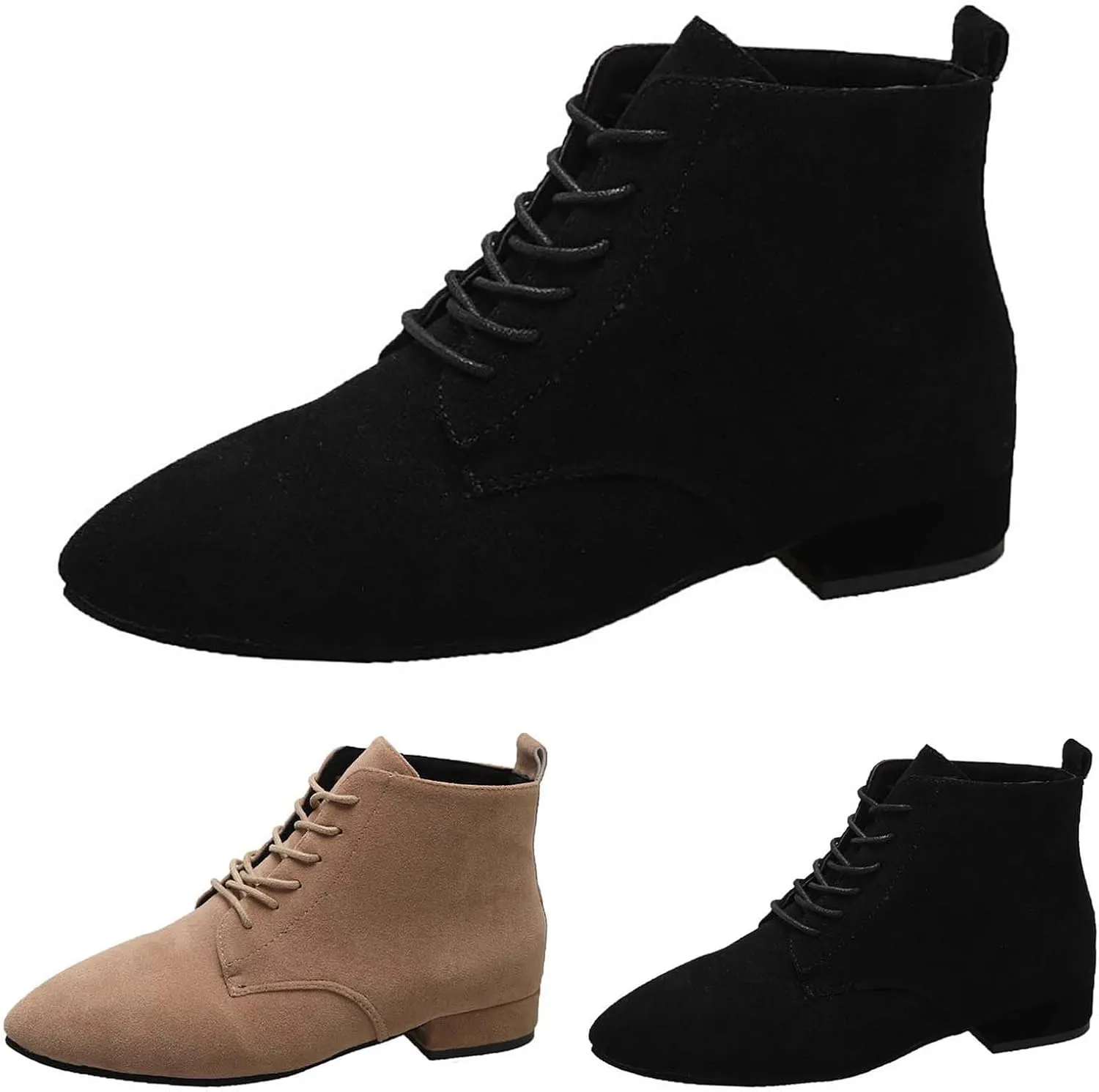 Women Boots Ankle Women Western Boots Pointed Toe Boots Platform Combat Boots for Women Black Ankle Boots for Women High Heel White Ankle Cowboy Boots for Women