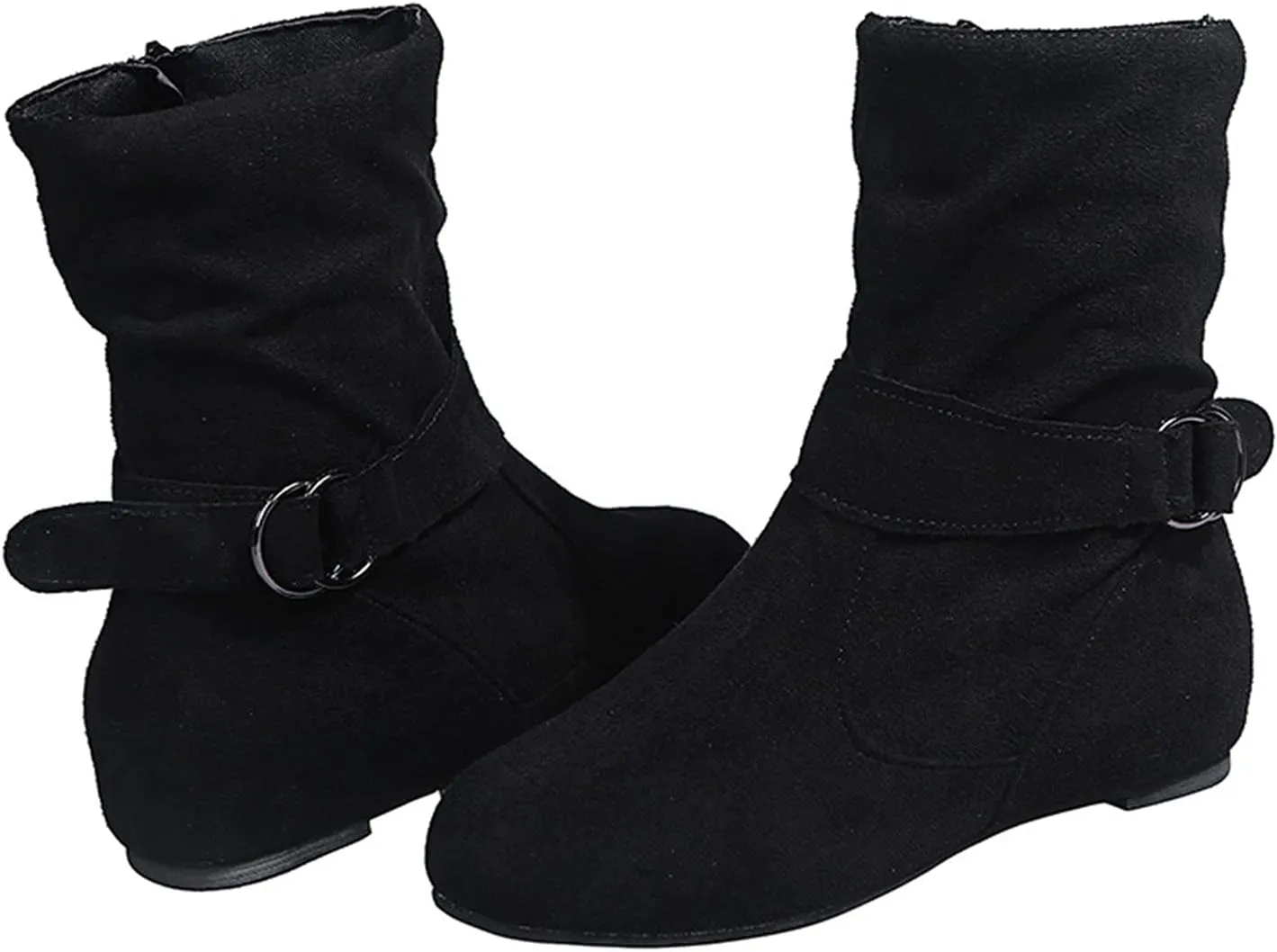 Womens Ankle Booties Botas Negras Block Heel Boots White Boots Low Heel Ankle Boots for Women Low Heel Wide Width Flat Light Gray Booties Women Ankle Boots