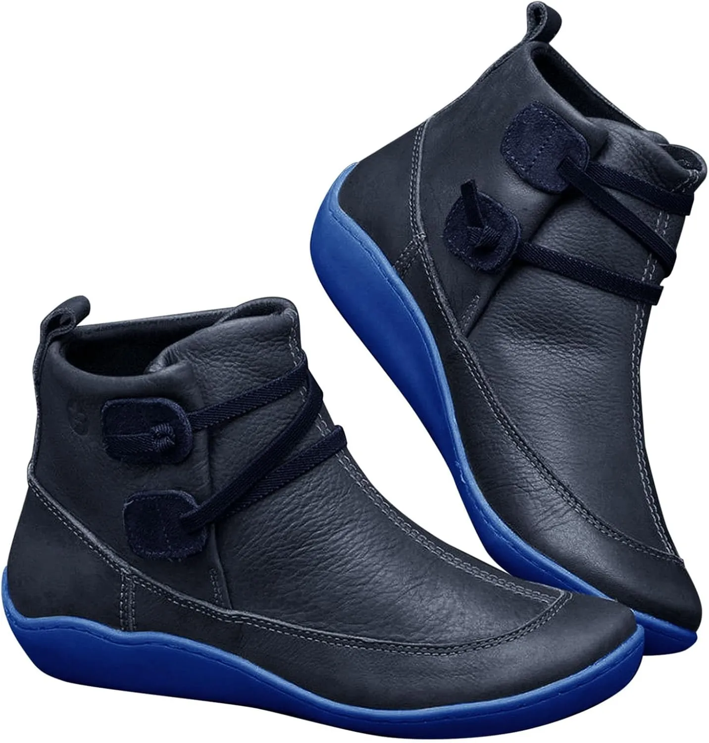 Womens Ankle Boots Ankle Cowboy Boots Womens Black Dress Boots Plus Size Boots Wide Calf Womens Wide Black Booties and Ankle Boots Ankle Boots for Women with Heel Wide Width