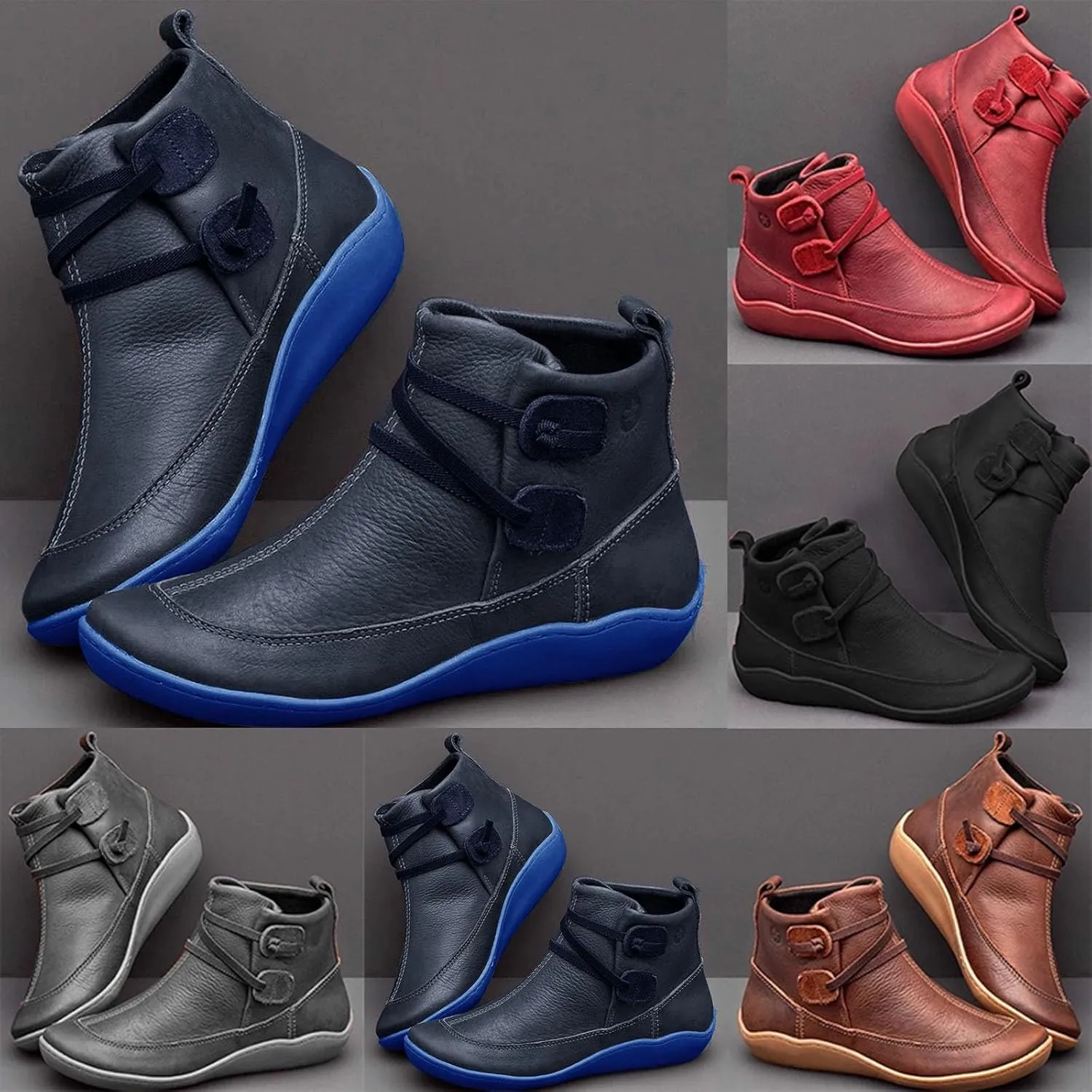 Womens Ankle Boots Ankle Cowboy Boots Womens Black Dress Boots Plus Size Boots Wide Calf Womens Wide Black Booties and Ankle Boots Ankle Boots for Women with Heel Wide Width