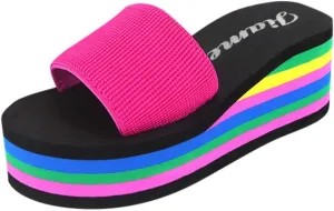 Women's Arch Support Wedge Sandals Comfortable Summer Platform Casual Dress Sandal Elegant Sandals for Women