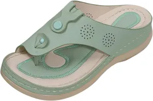 Women's Flip Flops Orthopedic Sandals Fashion Color Matching Clip-Toe Slippers with Arch Support Comfy Beach Slides