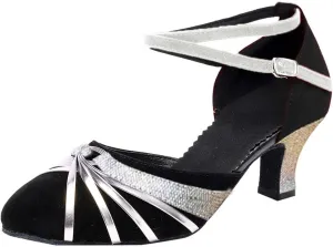 Women's Prom Ballroom Latin Dance Shoes Square Dance Shoes Clear Heels Thick Bottom