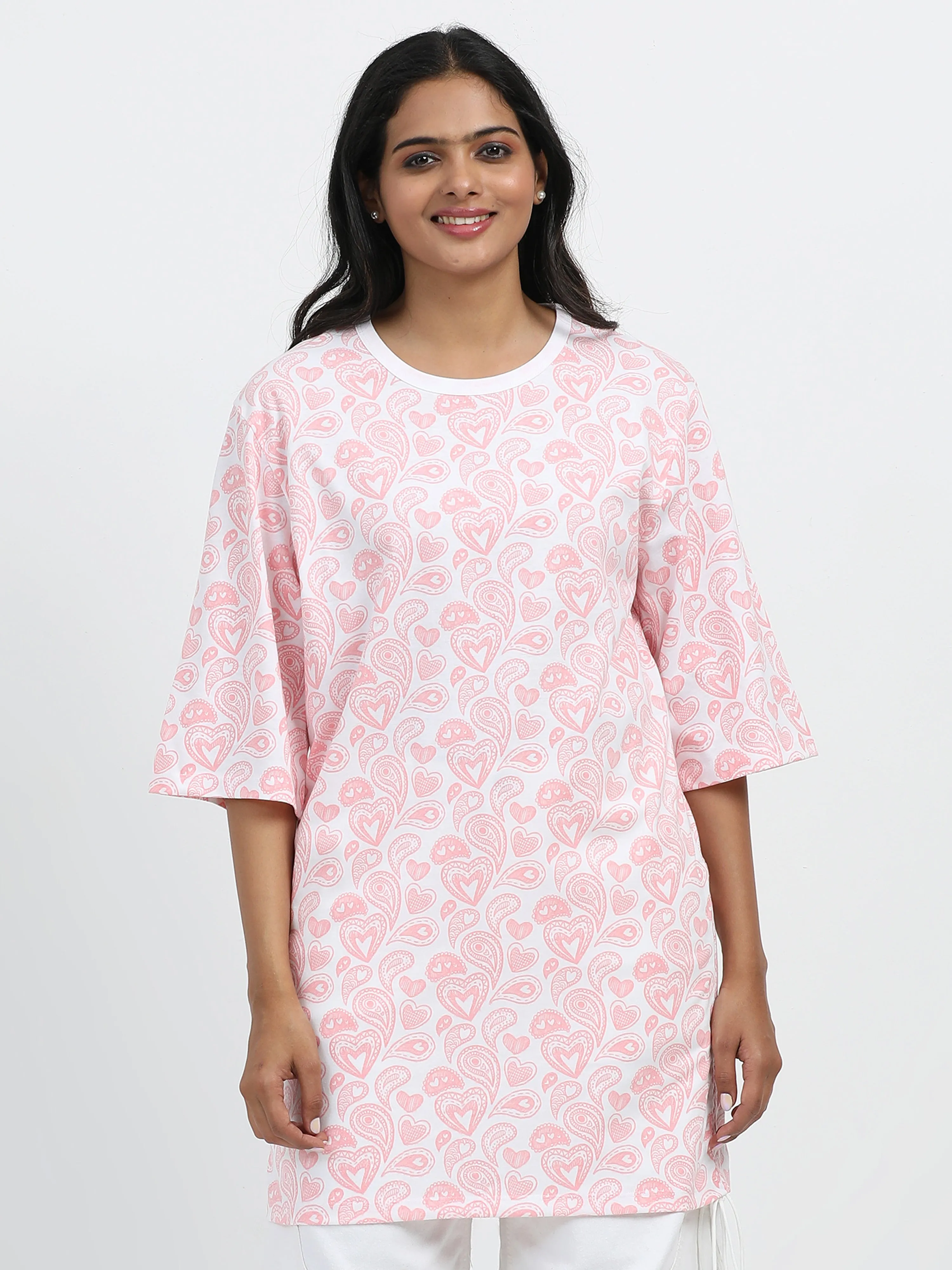 Women's rPET & Recycled Cotton Scrunched Tee