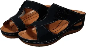 Women's Sandals Comfortable Cute Orthotic Flip Flops Open Toe Arch Support Walking Slides Dressy Summer Orthopedic Slippers