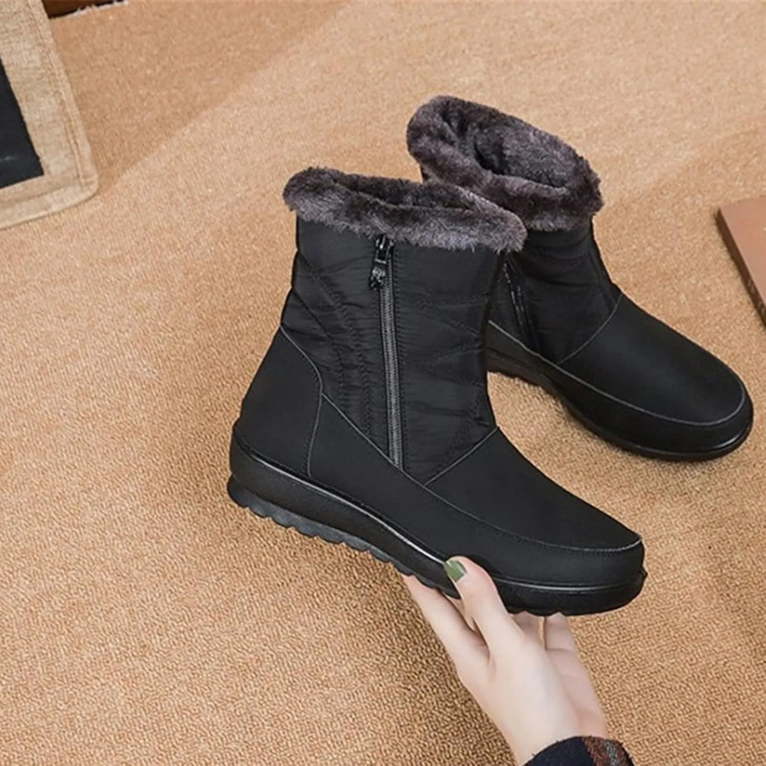 Women's Snow Boots Womens Size 12 Waterproof Winter Boots Winter Woman Boots Boots for Winter Waterproof Botas De Trabajo Para Mujer En El Frio