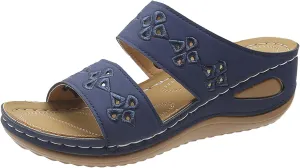 Women's Summer Fashion Slides Sandal Women's Casual Platform Open Toe Wedge Sandal Elegant Summer Cool Shoes