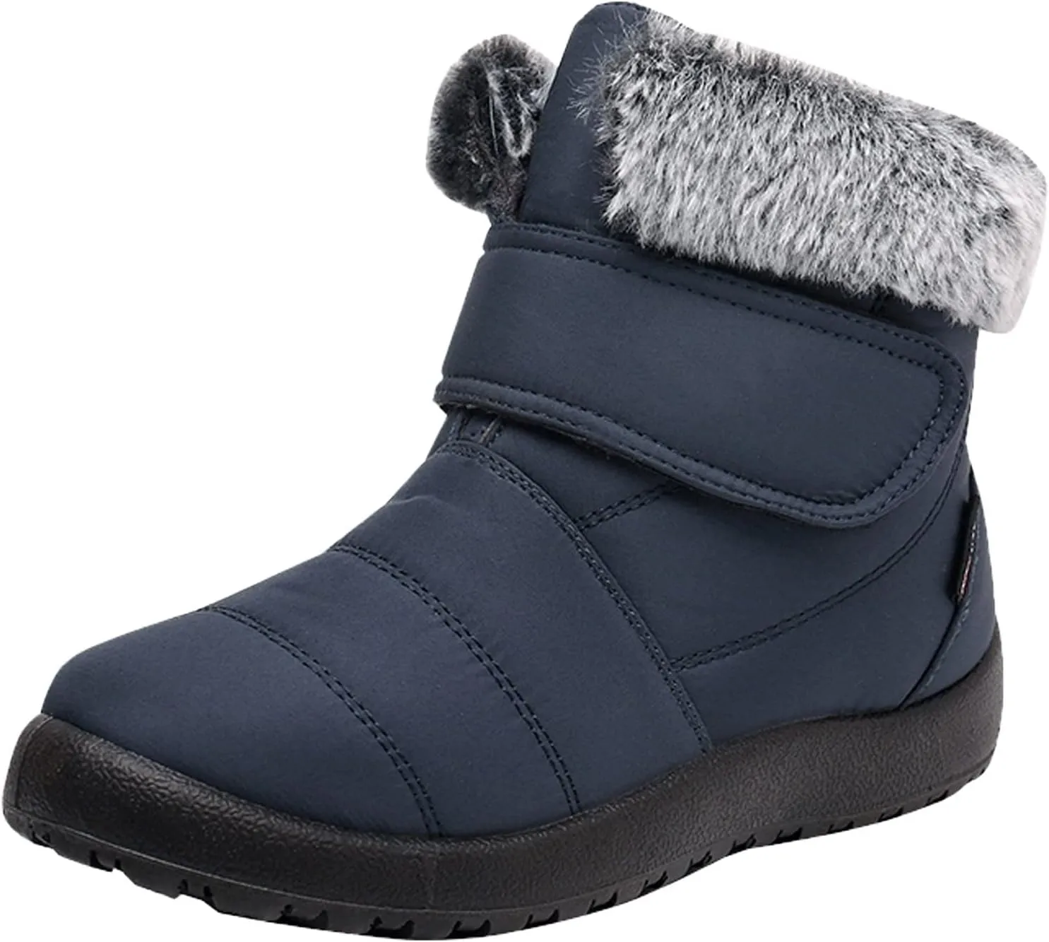 Women's Waterproof Snow Boots Wide Width Women's Waterproof Boots Ankle Winter Boots for Women Waterproof Wide Feet Women's Insulated Winter Boots Size 7.5 Winter Boot for Women Fur
