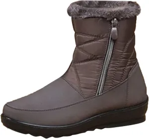 Women's Winter Warm Back Lace Up Snow Boots Womens Knee High Boots Winter Fashion 11.5 Womens Size 10 1/2 Wide Winter Boots Pink Winter Boots for Women Heels Boots for Women Winter Cute
