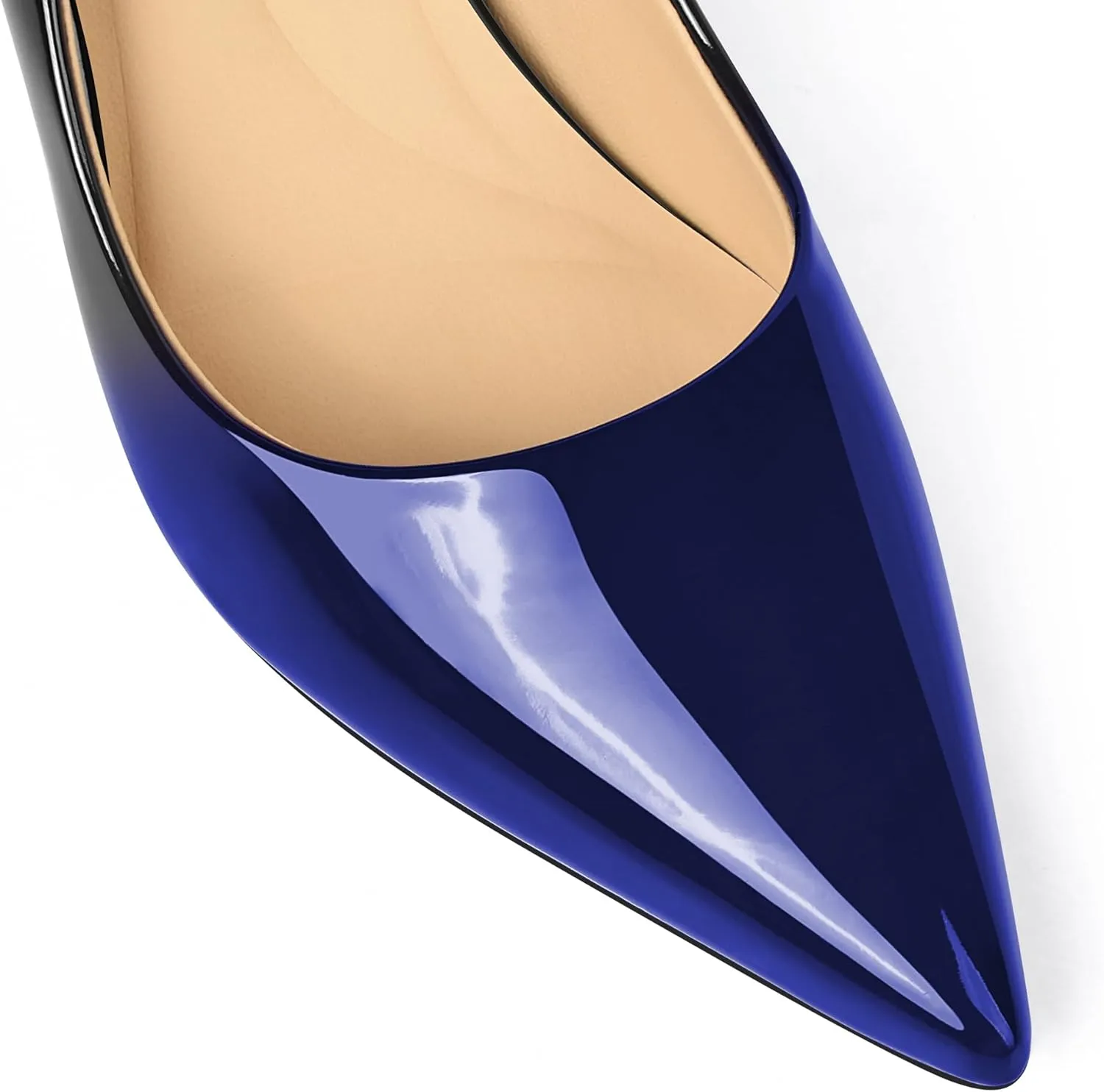 XINIUNIU High Heels for Women Pumps Gradient Patent Leather 3.25 inches 8CM Formal Sexy Fashion Stiletto Dress Wedding Shoes Pointed Toe