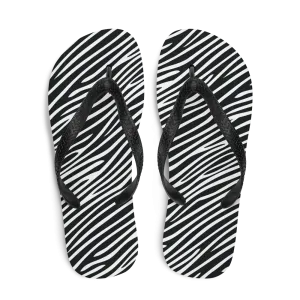 Zebra Print Flip-Flops