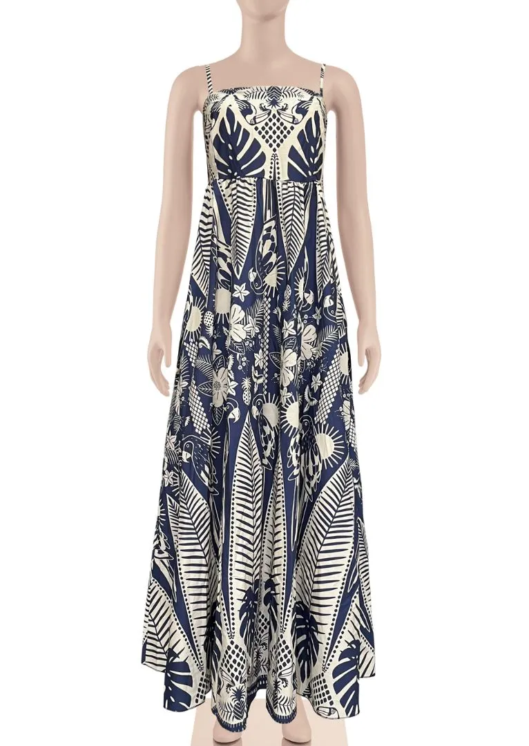 Zenara Dabian Spaghetti Strap Maxi Dress